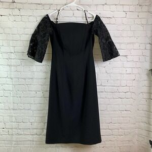 BLACK Halo Eve Black Cocktail Dress Size 2
